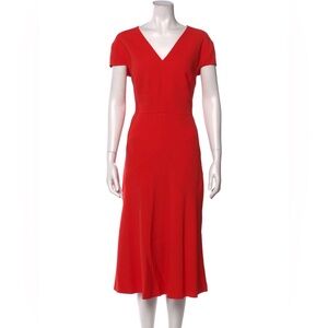 Escada Vibrant Red Midi Dress